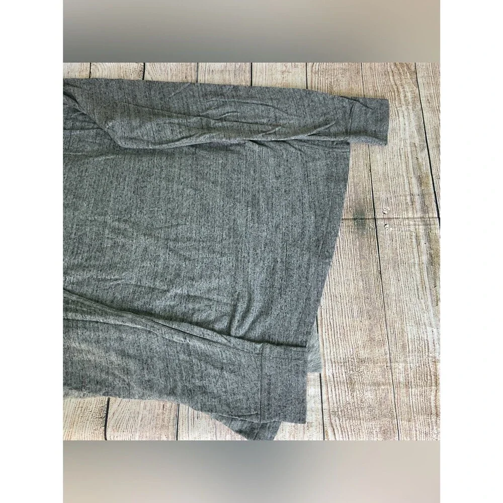 J. Crew Men's Long Sleeve Henley Heather Gray Size XLT